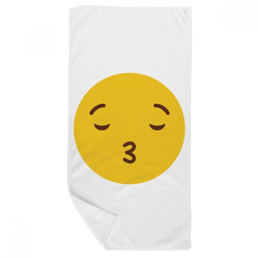 Serviette de bain baiser chat jaune pour décorer la salle de bain des enfants