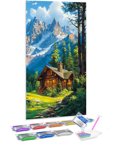 Kit Diamond Painting 5D Jumpdot de 70x40 cm, ideal para reducir el estrés creando un mural único