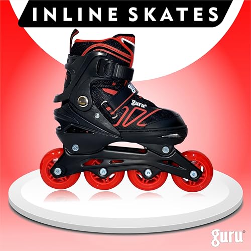 Image of GURU Inline Skates, Inline Skates Wheels for Kids & Adults Medium Size in-line Skates