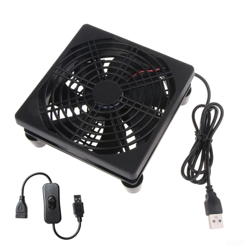 Yhenlovtt Ventola di raffreddamento USB da 5 V per dispositivi di dimensioni 120 mm, per mantenere le prestazioni nei giochi (A)