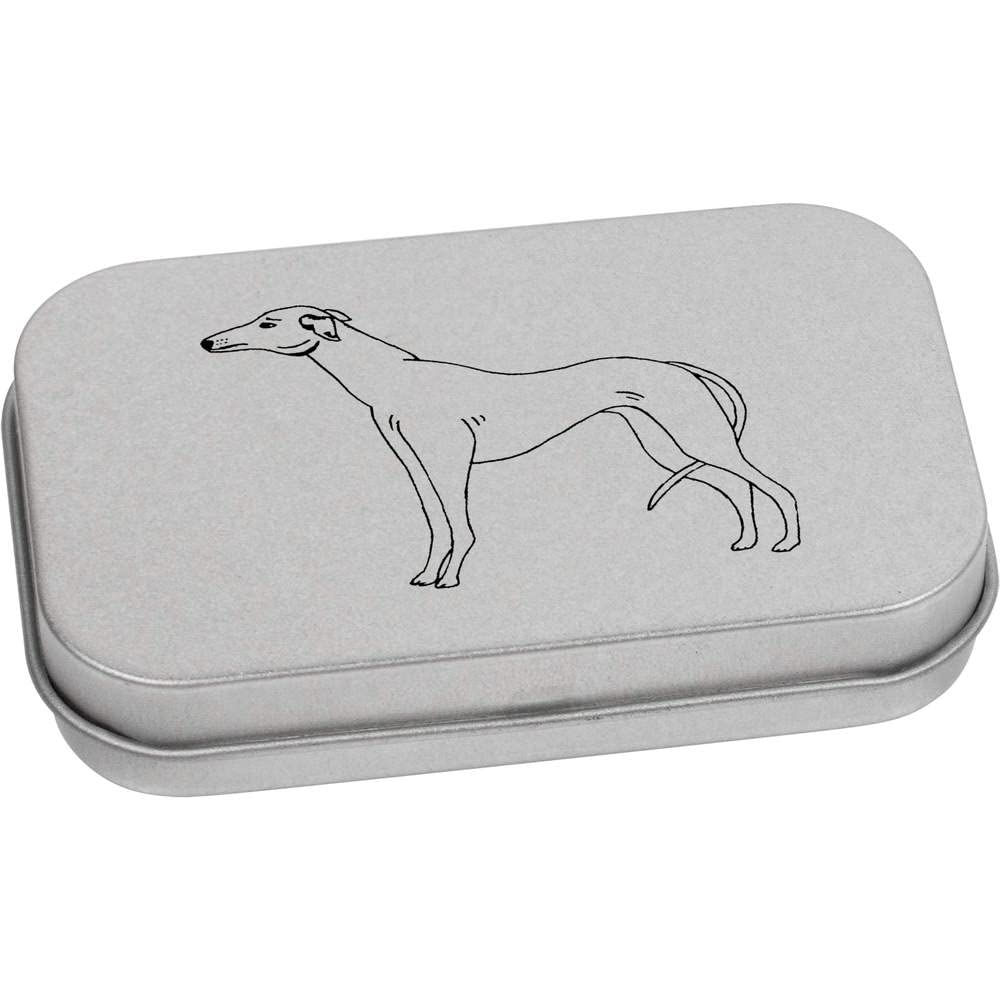 Azeeda 80mm 'Greyhound' Metal Hinged Tin/Storage Box (TT00176986)