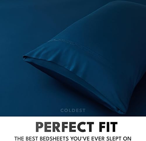Miniatura 7 de La viscosa 100% orgánica más fría derivada de sábanas de bambú, ultra suave y refrescante, bolsillo profundo, doble costura, ideal para personas que