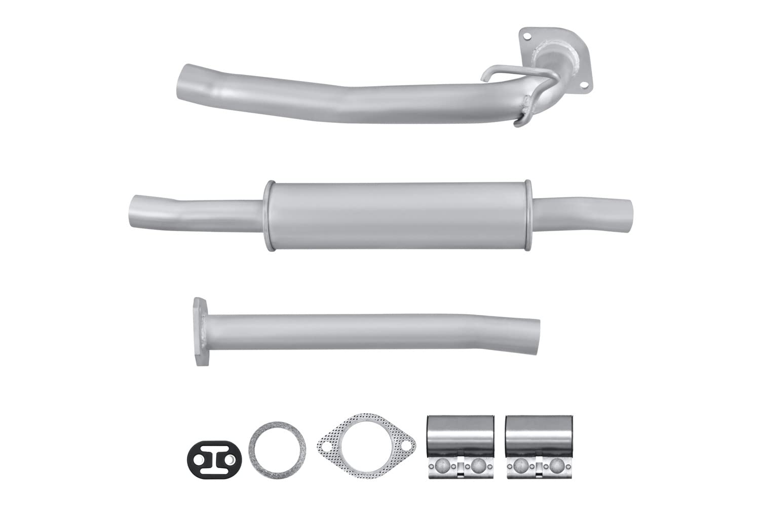 HELLA 8LB 366 021-881 Vorschalldämpfer - Easy2Fit® Kit - vorne - dreiteilig - Set mit Anbauteilen