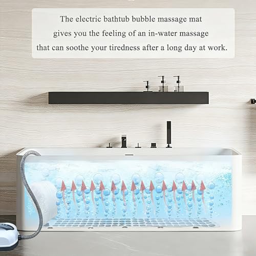 Estera de baño para masaje con almohada inflable contra el estrés 3