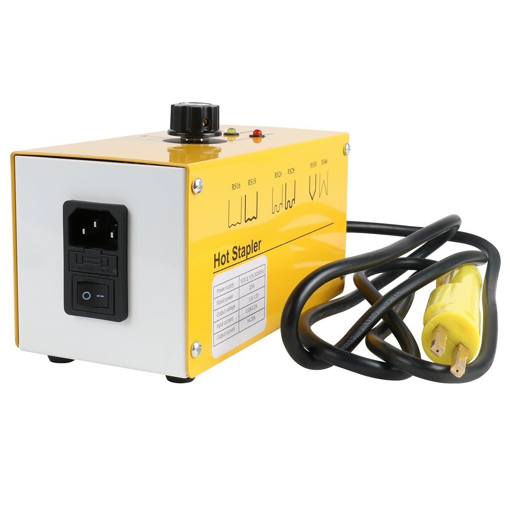 Kit Saldatrice Graffette Plastica 100W con 600 Graffette Assortite Riparazione Paraurti Cruscotti Componenti Auto