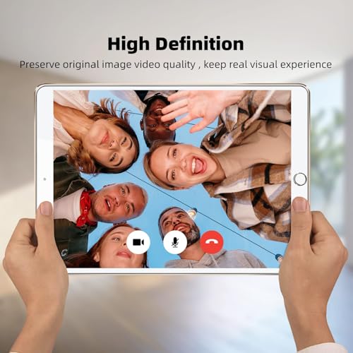 Image of NEW'C 2 Pack Designed for iPad Air 3 (10.5 Inch 2019 Model) and iPad Pro 10.5 2017, Screen Protector Film - 9H Hardness Glass - Installation Frame Included