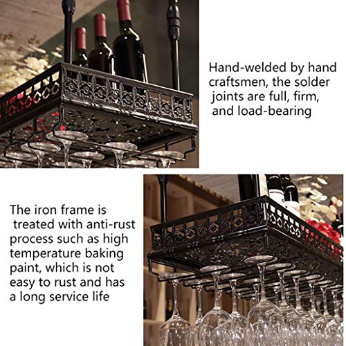 Casier à vin réglable suspendu pour optimiser l'espace du bar