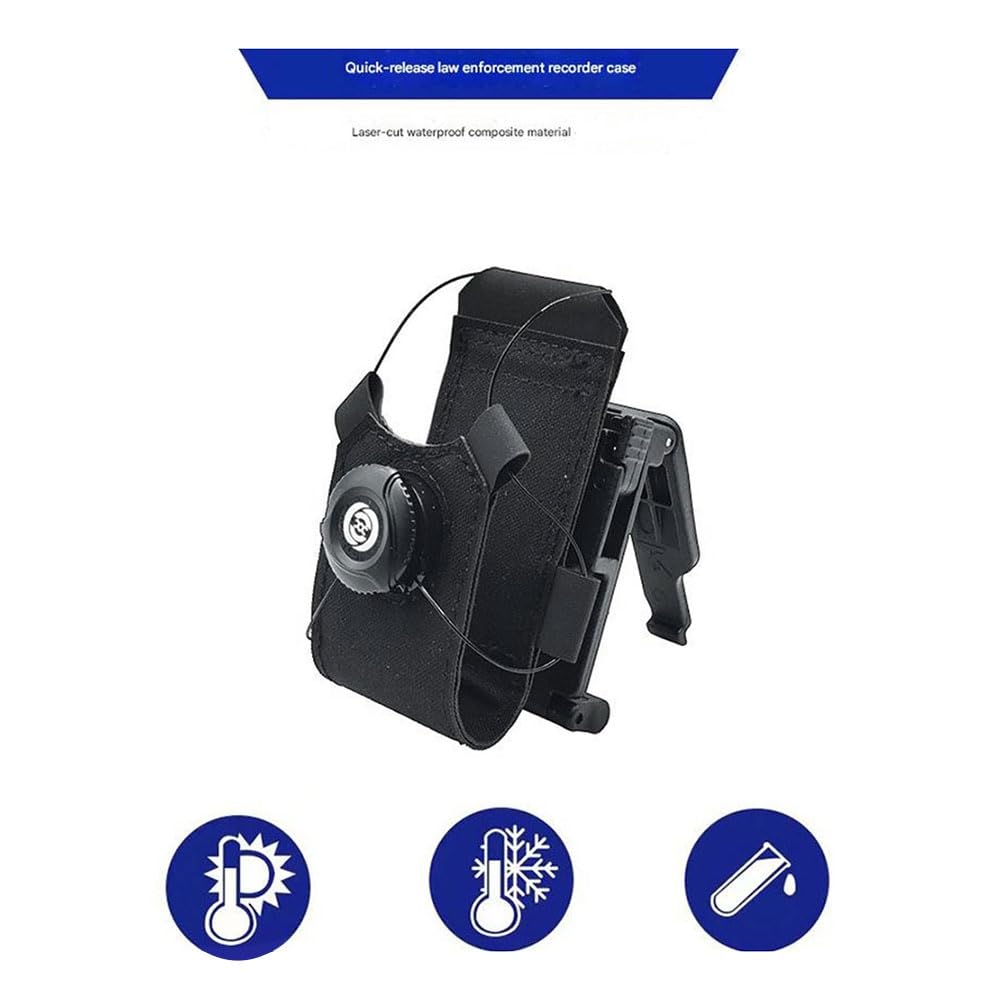 Estuche Fijo para Grabadora con Clip Universal para el Panel Posterior para Cinturón, con Reversa Rápida y Antivibración, B