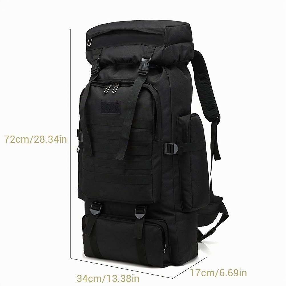 Mochila Campamento 60L - 80L Hombre, Mochilas de Senderismo Grande Mochila Camping Impermeable Mochila Tácticas Militares Mochila Supervivencia Completa para Acampada, Trekking, Viaje, Pesca