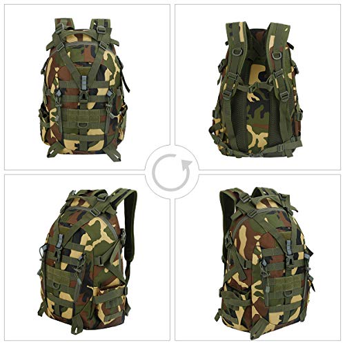 LOCAL LION Tactische rugzak voor heren, 35 l/45 l, militaire wandelrugzak, waterdicht, Molle trekkingrugzak voor… - Image 7