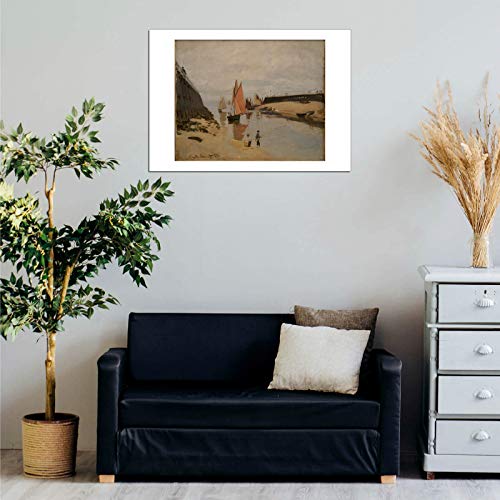 Claude Monet Trouville Grand Format Poster Art Impressionniste - 2