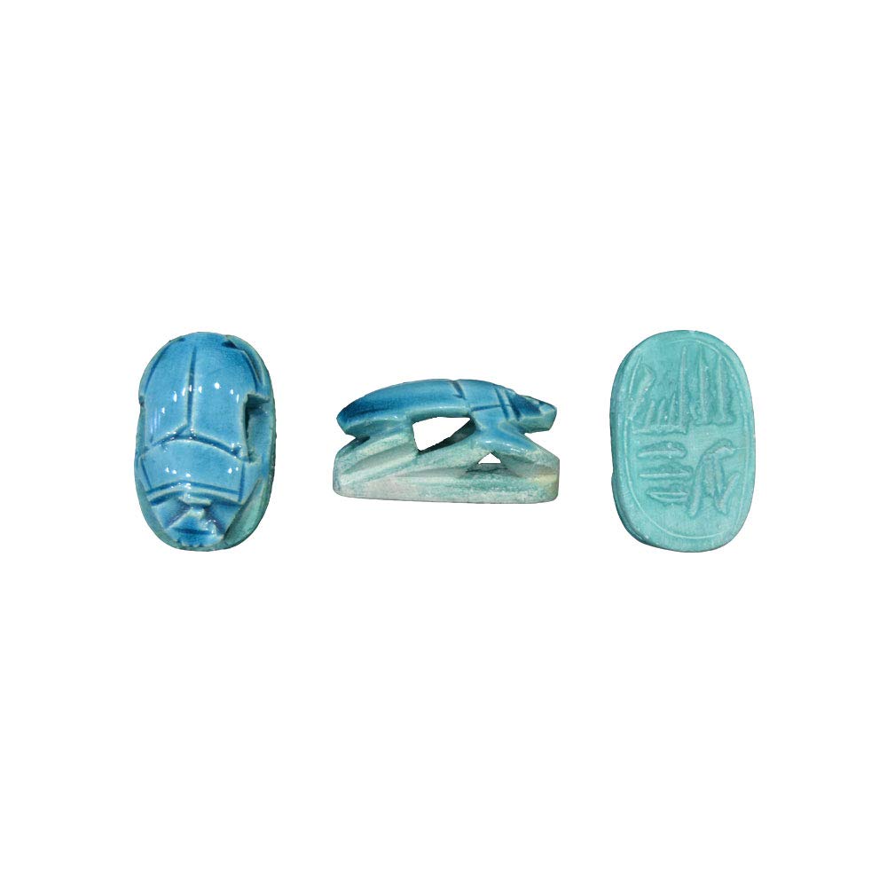 Scarabée Égypte antique en céramique pour décoration de bureau cabinet