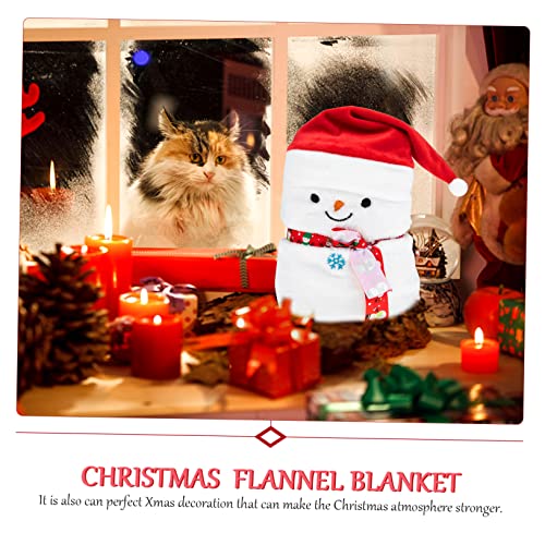 Couvertures de Noël flanelle de qualité supérieure, ensemble respirant pour décoration