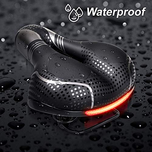 OGORI Bike Seat - Waterproof Bicycle Saddle Replacement for Men Women, Breathable Wide Universal Fit Soft Gel Cycle Seat… - Image 5