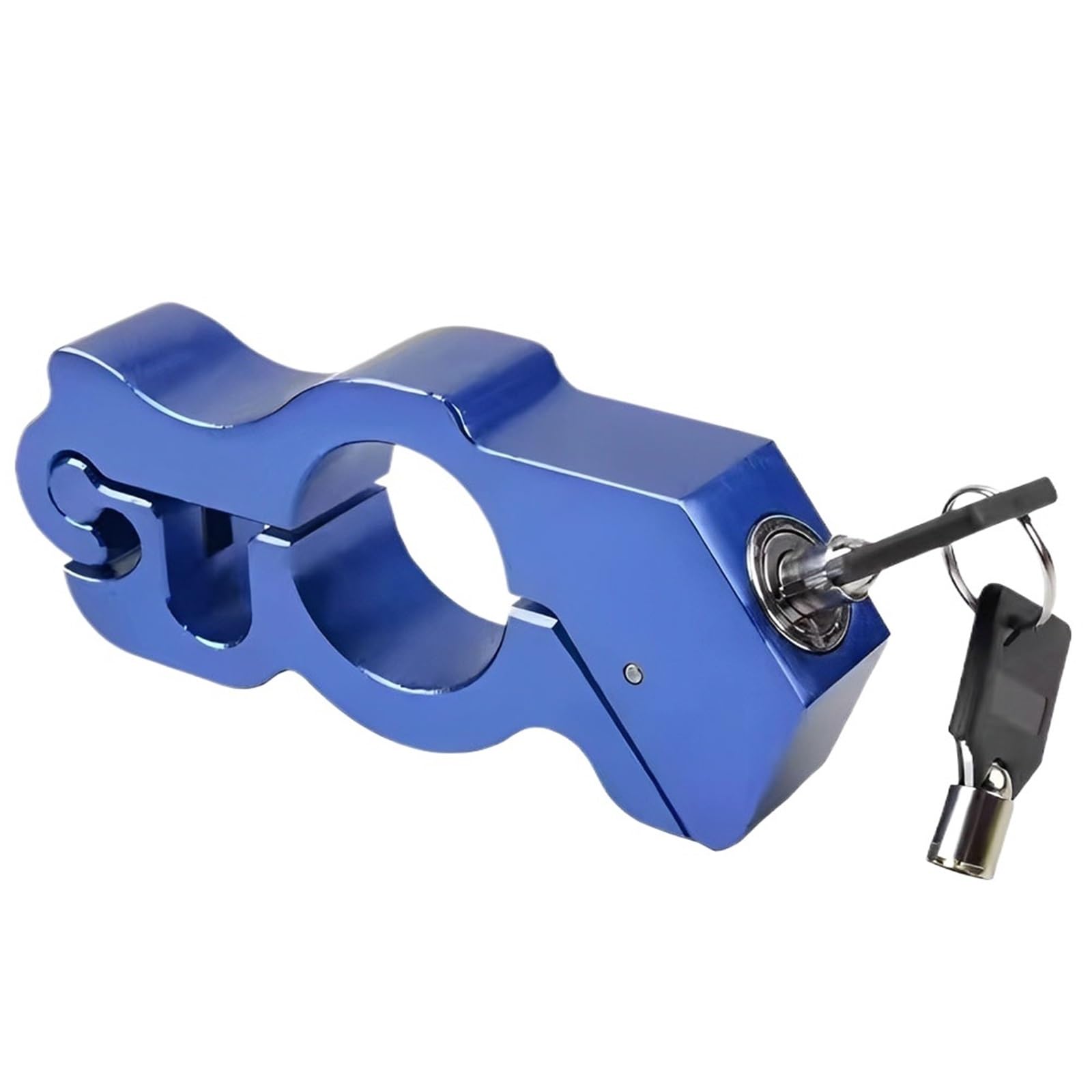 Alxyutek Blue Security Lock Anti-Theft Motorcycle Handlebar Lock Solid Brake Pull Rod Brake Throttle Lock