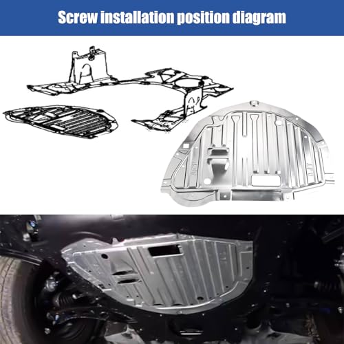 Image of Engine Splash Shield Guard Compatible with Honda CRV 2017-2022, Engine Case Guard Under Car Shield Cover OEM 74112-TLA-A01 74112TLAA01, Engine Splash Guard