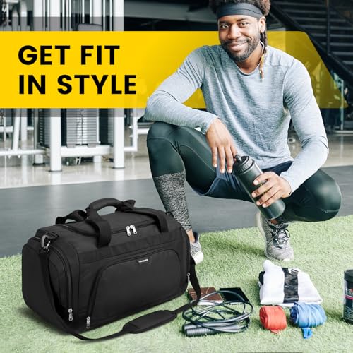 Vorspack Small Gym Bag - 40L Duffle Bag For Men Women Lightweight Duffel Bag With Shoe Compartment Wet Pocket Travel Bag Sports Bag For Sports Gym Travel thumb #6