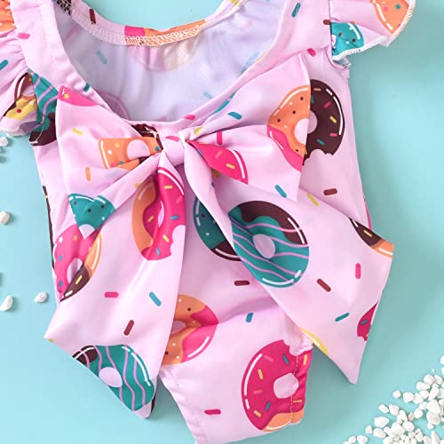 Image of Toddler Girl Baby Ruffles Mermaid Fish Scale Swimsuit One Piece Swimwear Bathing Sunsuit