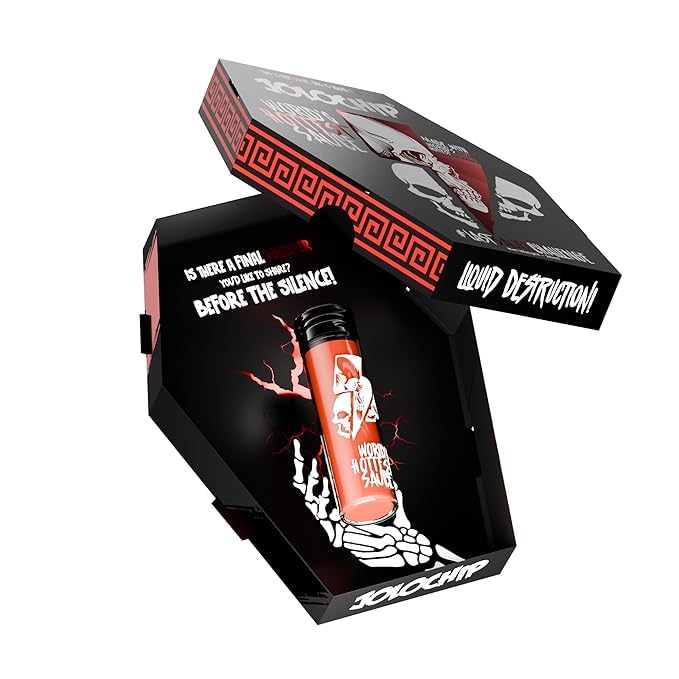 Image of JOLOCHIP World's Hottest Sauce (20ml) & World's Hottest Chocolate (10g) Combo Pack | Made with World's Hottest Peppers | Extreme Heat Challenge (CHOCOLATE + SAUCE)