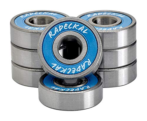 Radeckal Blue Abec 7 Skateboard Bearings, Skateboards, Longboards, Cruisers, Inline Skates, Roller Skates, Pre-Lubricated, High Precision Rating, Long Lasting (1 Set Of 8)… #TOP1
