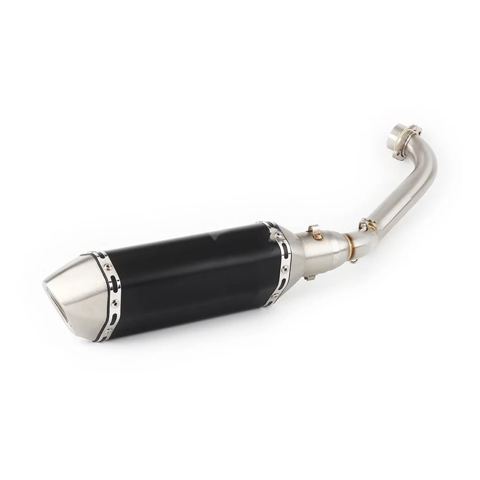 Motorrad-Auspuff Für Suzuki Für Burgman 400 2006-2016 Skywave 400 AN400 Escape Slip-on Motorrad Auspuff Schalldämpfer Mit Header Link Pipe(D)