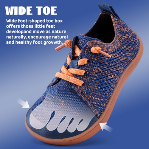 Image of WateLves Toddler Little Kids Wide Barefoot Shoes Boys Girls Minimalist Sneakers Lightweight Breathable Walking Shoes | Naturally Splay | Flexible Fit