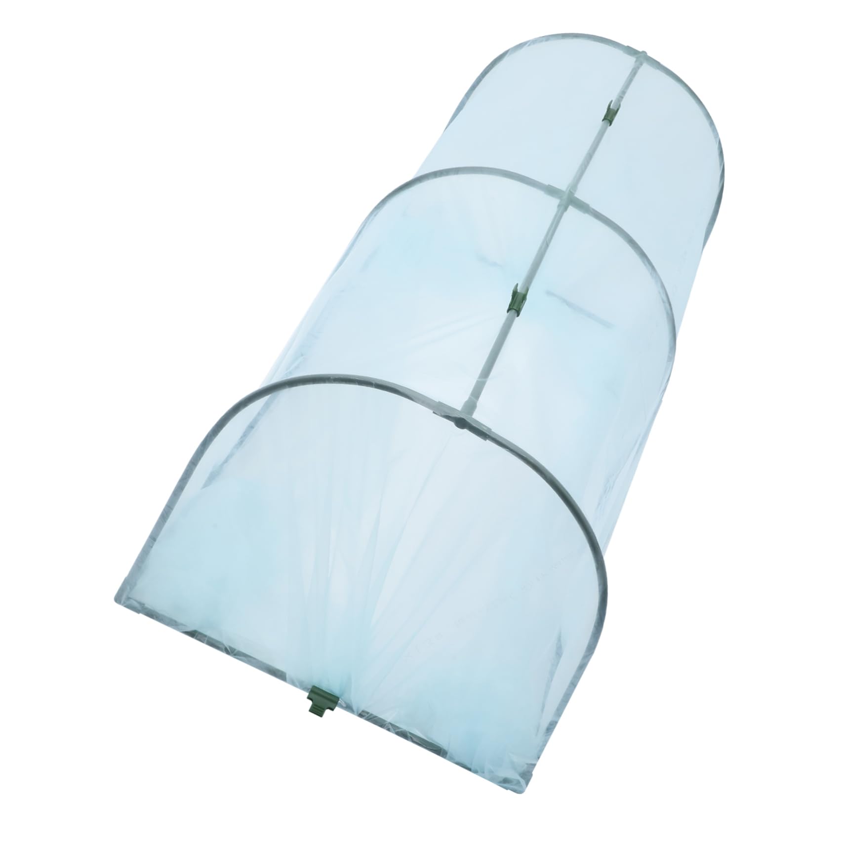 TOYANDONA Soporte para Invernadero de Flores y Plantas, Cubierta de Plástico para Exterior, Hierro y Película PP, Protege del Frío Lluvia