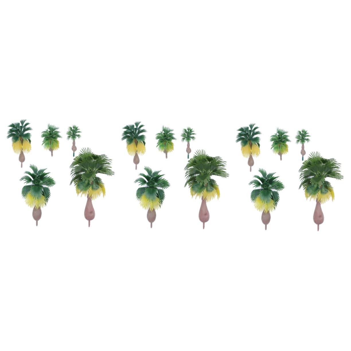 SHINEOFI 36pezzi Modelli Alberi Miniatura Di Tropicali Per Modellismo Paesaggi Architettonici e Creazioni Di Parchi