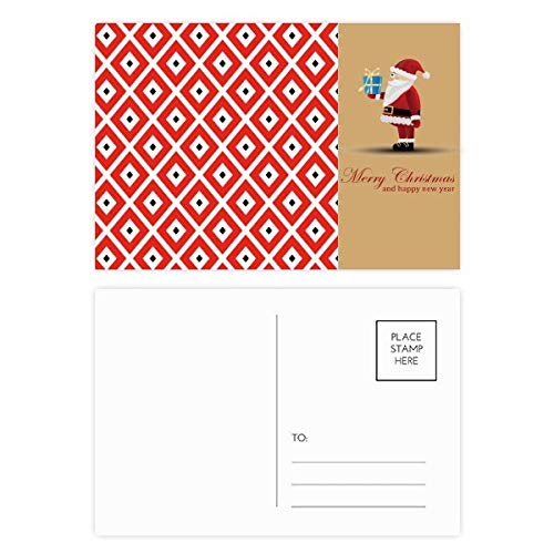 Cartes postales Père Noël style estampe japonaise Geometry de qualité