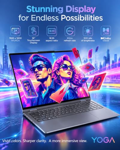 Lenovo Yoga 7i 2-in-1 Laptop Intel Ultra 7 16GB LPDDR5 1TB SSD, 47+Tops NPU - image 4