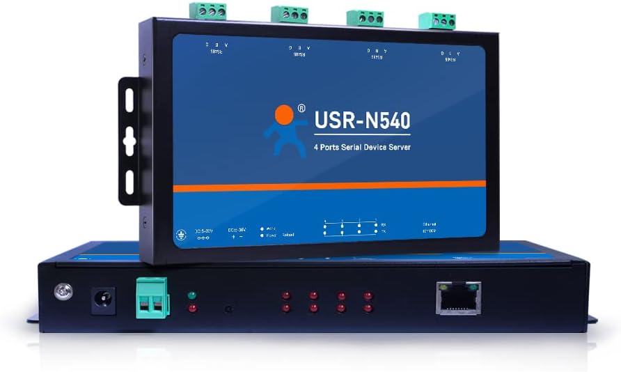 USR-N540-H7 Modbus MQTT Gateway Edge Computing 4 RS232/485/422 to Ethernet Device Server