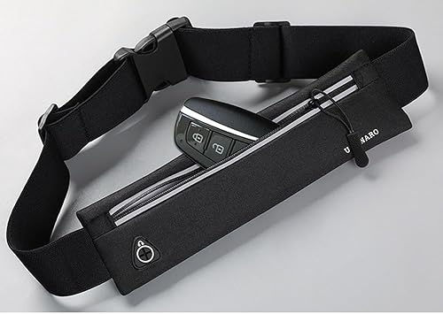 Miniatura 2 de Cangurera delgada para correr para hombres y mujeres, soporte para teléfono para correr, bolsa de cintura para entrenamiento, cinturón de dinero,