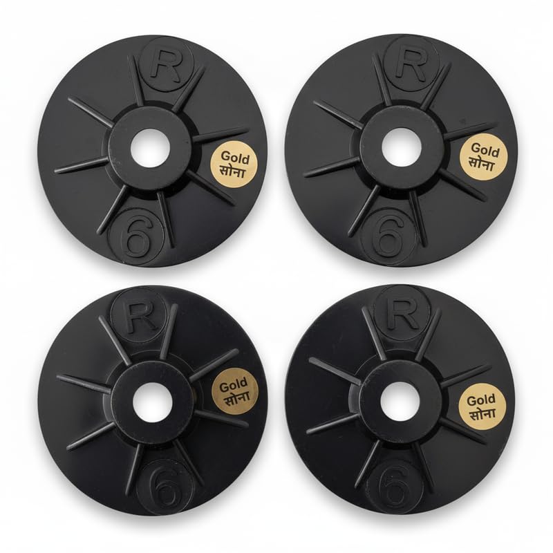 Pioneer Abrasive 4 Inch Diamond Polishing Pad Grit 6 (Black) – Pack of 4 | Ultra Fine Finish for Marble, Granite, Stone & Concrete | Wet & Dry Use