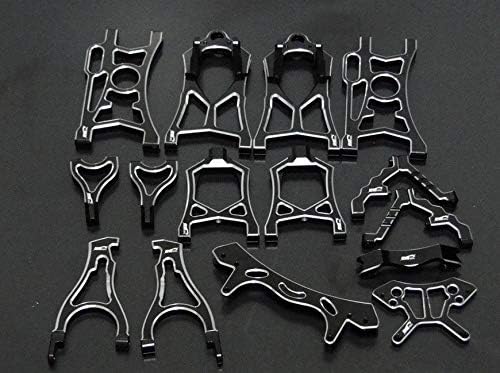 Hockus Accessories Alloy Suspension Sets 5B, 5T, 5SC, Dark Knight arm Set