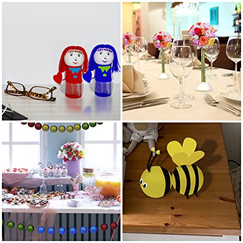 BELLE VOUS Weiße Styropor Kugeln zum Basteln 8cm (24er Stuck) - Styropor Kugel Bälle zum Basteln Kunst, Party und Weihnacht Dekoration, Projekte & Haushalt Kugeln Styropor