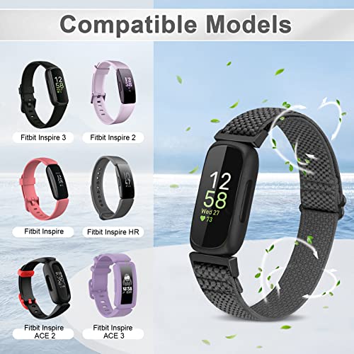 enkic 3 Pack Elastic Strap Compatible with Fitbit Inspire 3/Inspire HR/Ace 3 - Image 3