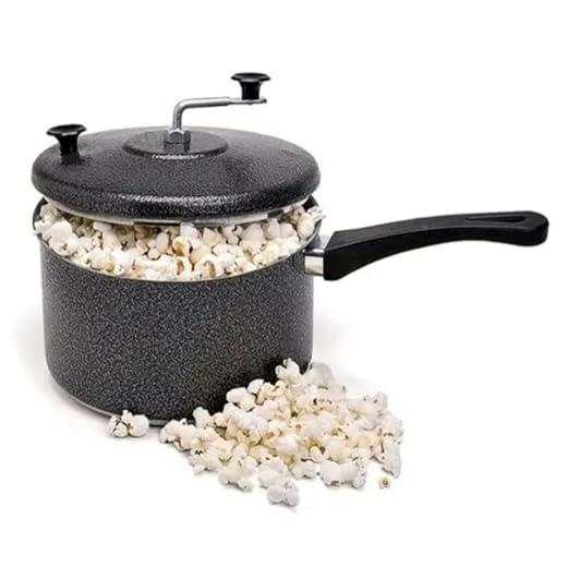 Panela Pipoqueira Craqueada/Grafite Em Alumínio 4 Litros