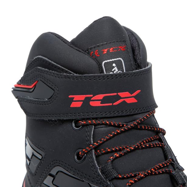 Image of TCX Men's Classic Motorcycle Boot, Black /Red, 14