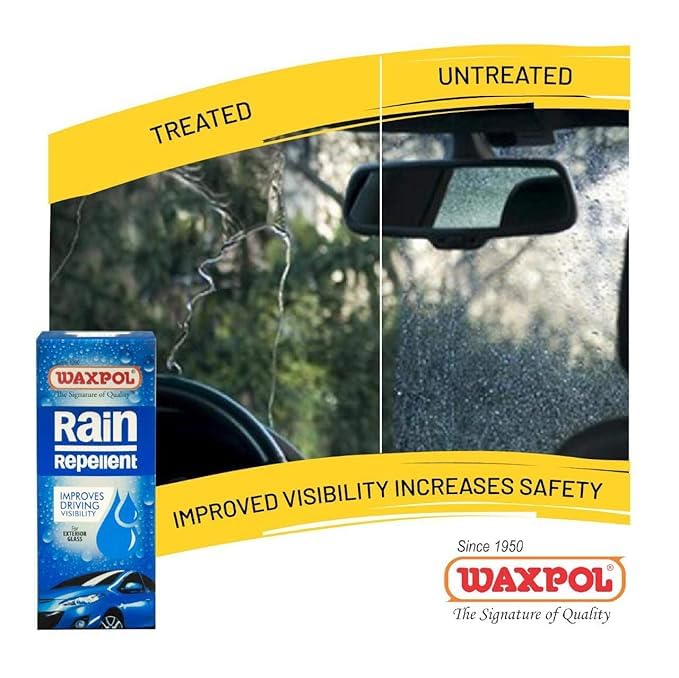 Image of Waxpol Rain Repellent 200ML (For Better Glass Clarity, Improves Glass VIsibility)