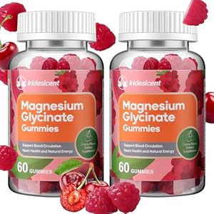 Magnesium Glycinate Gummies 400mg, Sugar Free Magn...