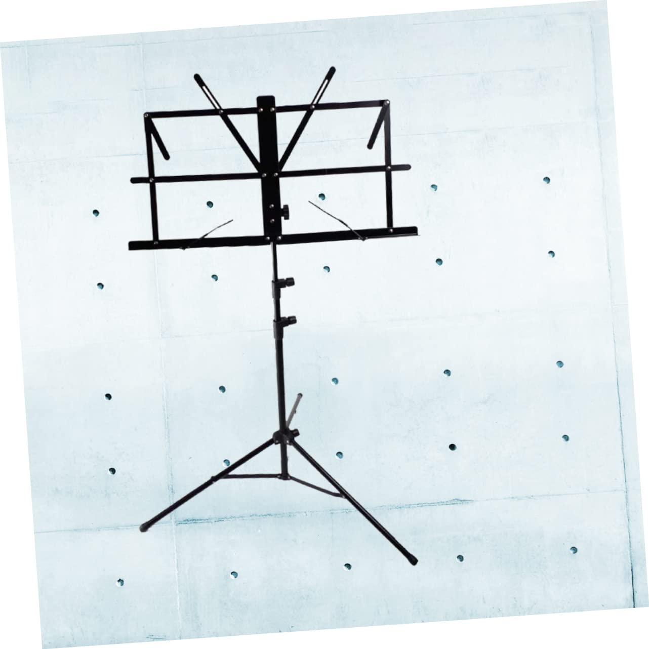 Soporte para Atril de Partituras Plegable de Metal, Trípode Ajustable | Altura Regulable de 60 a 150cm, Pies Antideslizantes, para Guitarra y Zheng, Estructura Plegable de Acero y Plástico