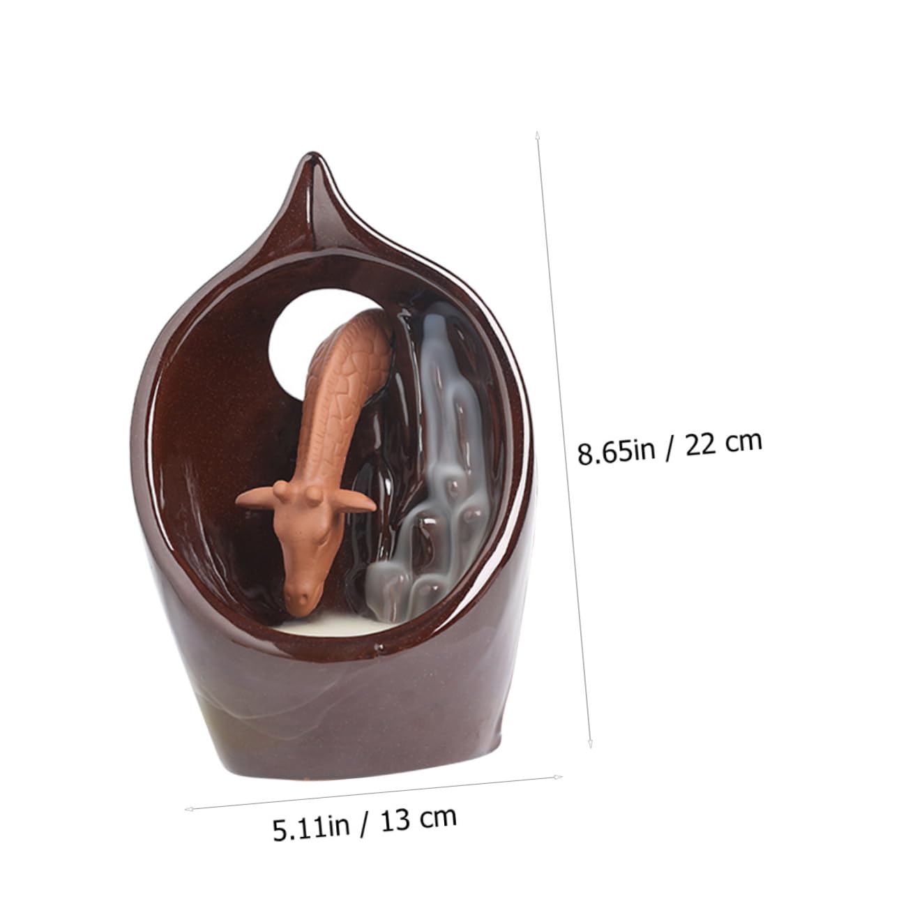 Amosfun Papo Incensario De Cerámica Estufa De Aroma para Aromaterapia Decoración Elegante