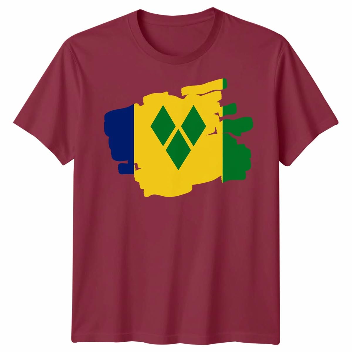 D&T Torn Saint Vincent and Grenadines Flag Football Unisex Tshirt Unisex XL โ image 1