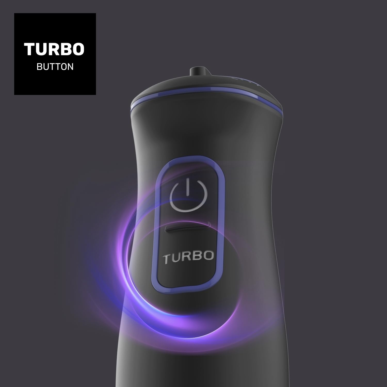 Taurus Amazing - Batidora de mano potente AHB1000X, 1000 W, Regulador 20 velocidades, Función Turbo, 4 Cuchillas de acero inoxidable, Diseño ergonómico soft-touch, Incluye vaso medidor, Negro - 5