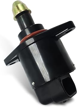 Car Idle Speed Control Valve, Throttle Stepper Motor, Idle Air Control Valve Idle Motor, Engine IAC Valve Replace OEM 90380/10526 /90325864 Black