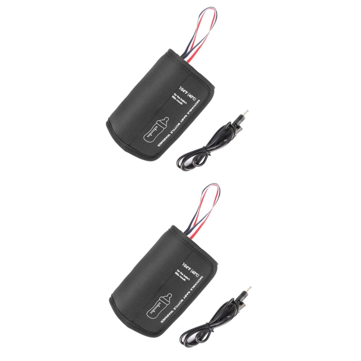 VICASKY 2pièces -biberon Usb Pour Accessoire De Voyage Pratique Pour Lait Et Boissons Chaudes Compatible Biberons Noir
