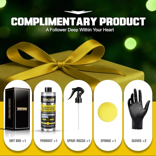 Veksis All-Purpose Plastic Refurbish Coating – 100ml Ceramic Trim Restorer for Cars, Restores Faded Plastic, Vinyl, Rubber, UV Protection, Non-Greasy Matte Finish, Travel Size by Veksis - Image 7