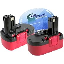 2-Pack Bosch 18V Battery Replacement - Compatible with Bosch BAT181, 13618, BAT026, 33618, 52318, 23618, BAT025, 35618, 32618, 2607335688, 3860K, 3453, BAT180, PSB 18 VE 2, 22618, 1662, 15618, 1644,
