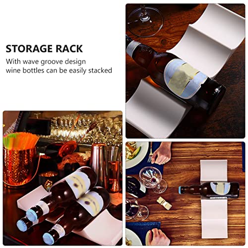 Soporte para Botellas de Vino Estilo Europeo Hemoton 4 piezas miniatura 4