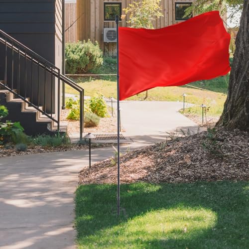Mât de drapeau acier inoxydable 2,4 M extérieur support mât cour jardin